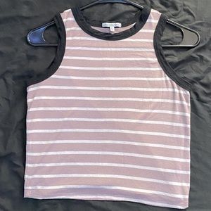 Charlotte Russe Striped Crop Top